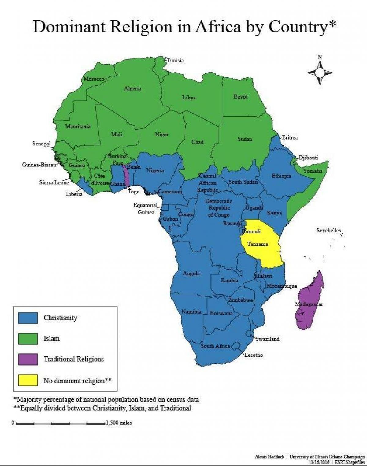 Mapa je iz tanzanije religija