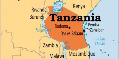 Mapa dar es salaam tanzaniji
