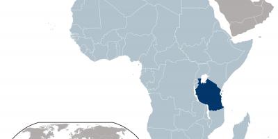 Tanzaniji lokaciju mapu