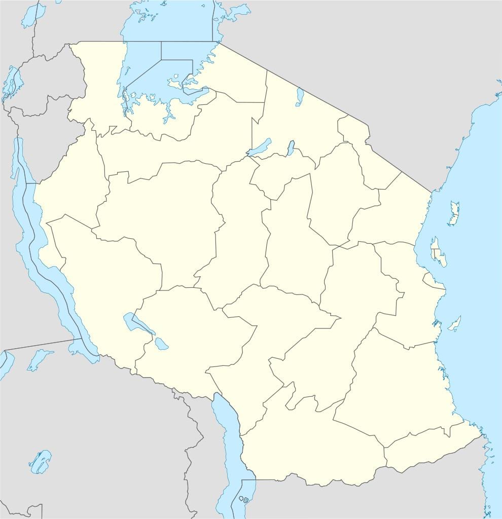 Mapa je iz tanzanije vektor