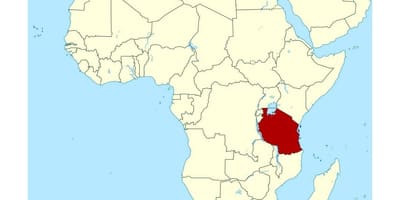 Mapa lokaciju tanzaniji na svijetu 