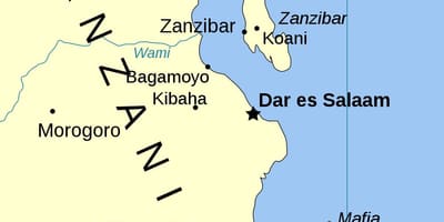 Tanzaniji ostrva mapu