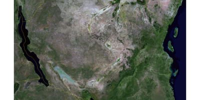 Mapa satelit tanzaniji