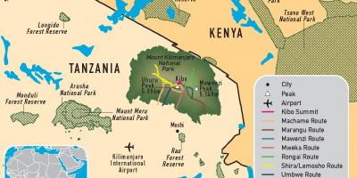 Mapa je iz tanzanije kilimandžaro