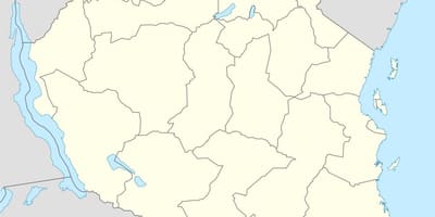 Mapa je iz tanzanije vektor