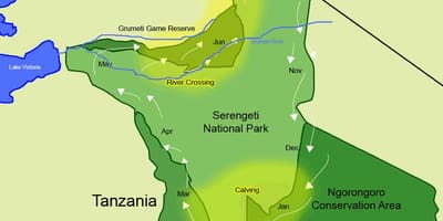 Mapa je iz tanzanije migracije 
