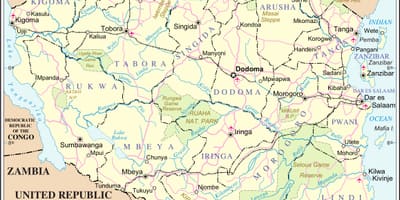 Mapa je iz tanzanije reke